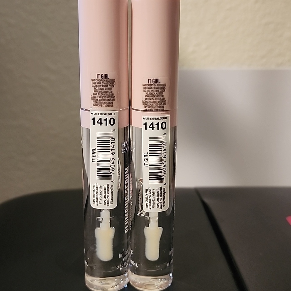 Hard Candy Plumping Serum Volumizing Lip Gloss It Girl 0.10oz Set OF 2 - Picture 2 of 2